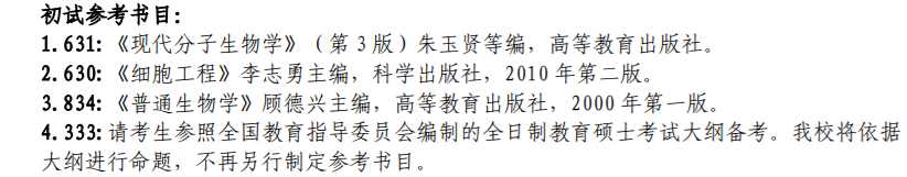 2021考研参考书目