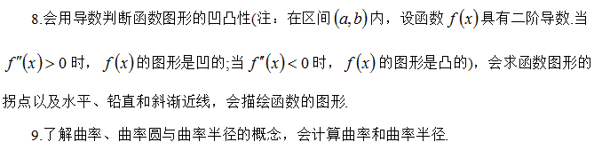 考研数学大纲