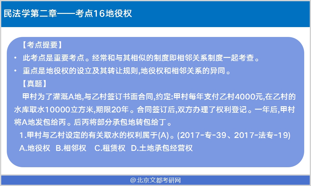 法律硕士民法学考点解析