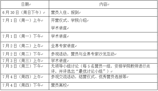 南京大学新闻传播学院2019年大学生夏令营活动日程安排 