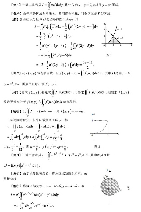 二重积分例题一