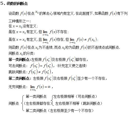 2018考研高数核心考点梳理之无穷小与函数的连续性（3）