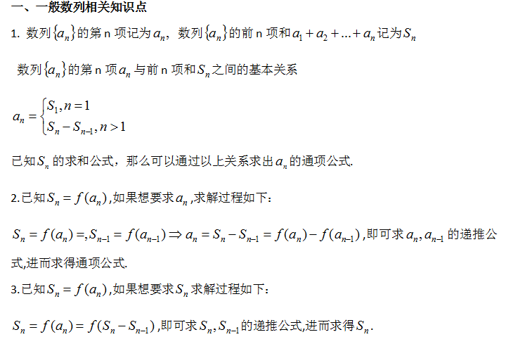 管理类联考一般数列知识点以及典型例题介绍