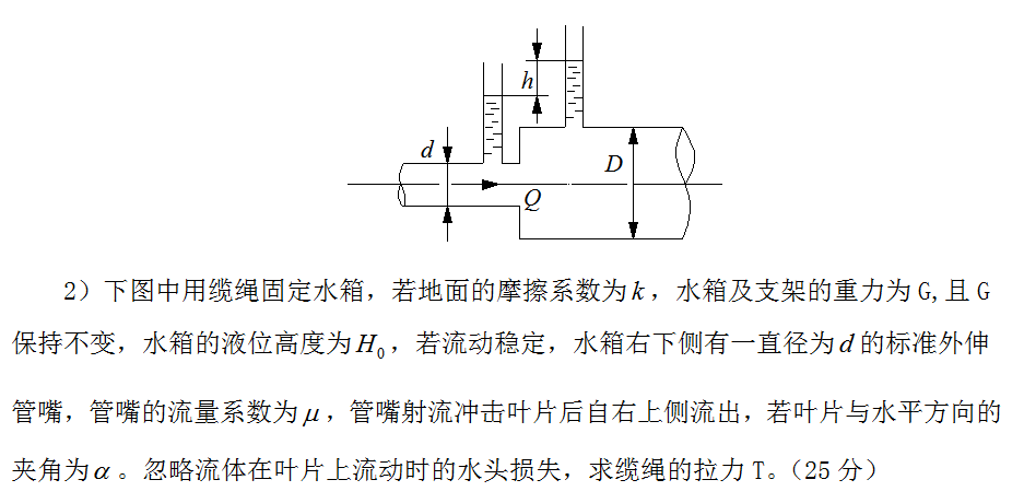 西南石油大学工程流体力学2018考研专业课大纲