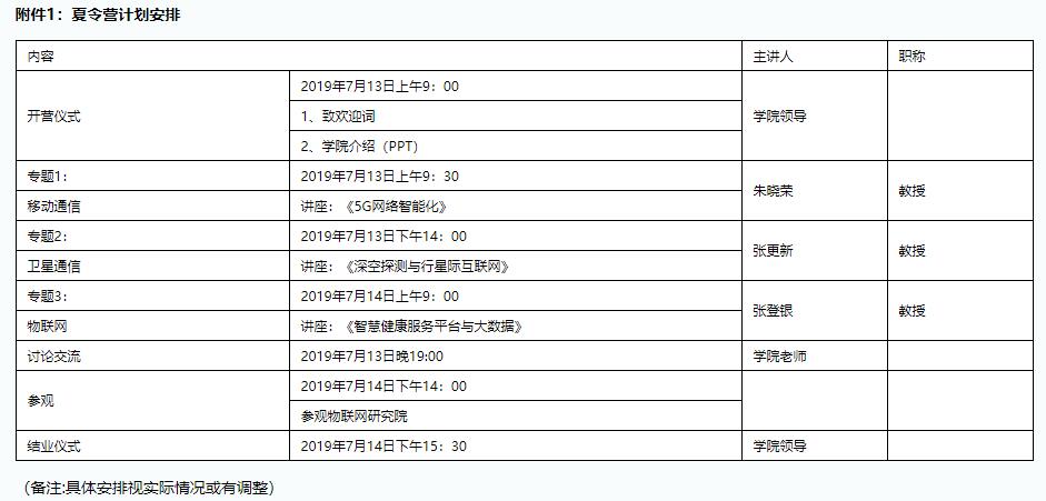 优秀大学生夏令营