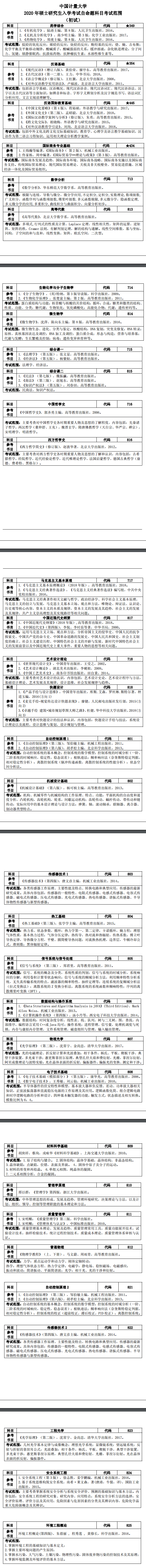 考研参考书目