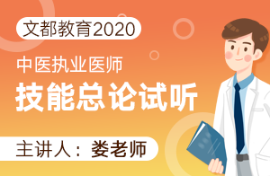 文都教育2020中医执业医师技能总论试听